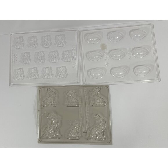 Easter Candy Chocolate Sweets Molds Set For Bunnies Rabbits & Eggs ILA Apollo - Picture 2 of 14